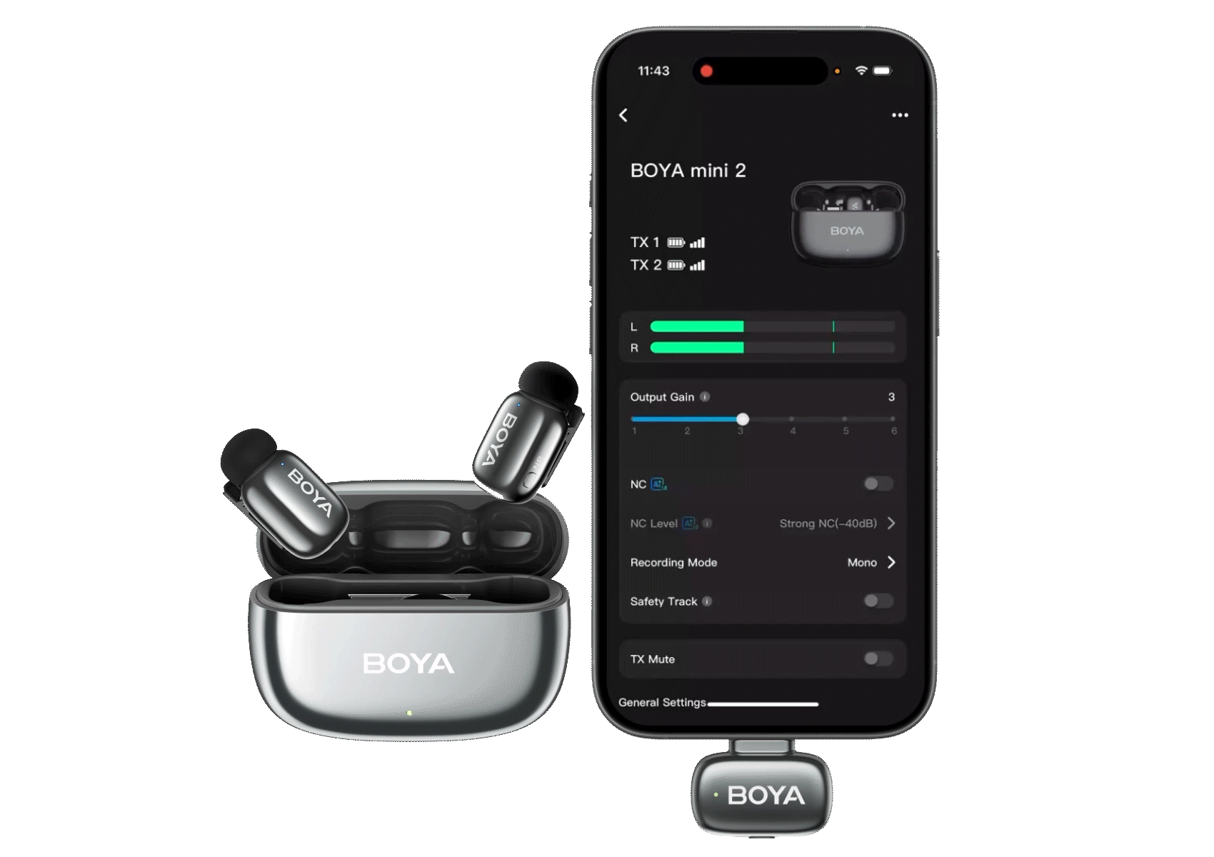boya mini 2 app control